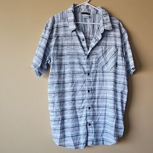 Columbia Blue Casual Button Down Shirt Lightweight
